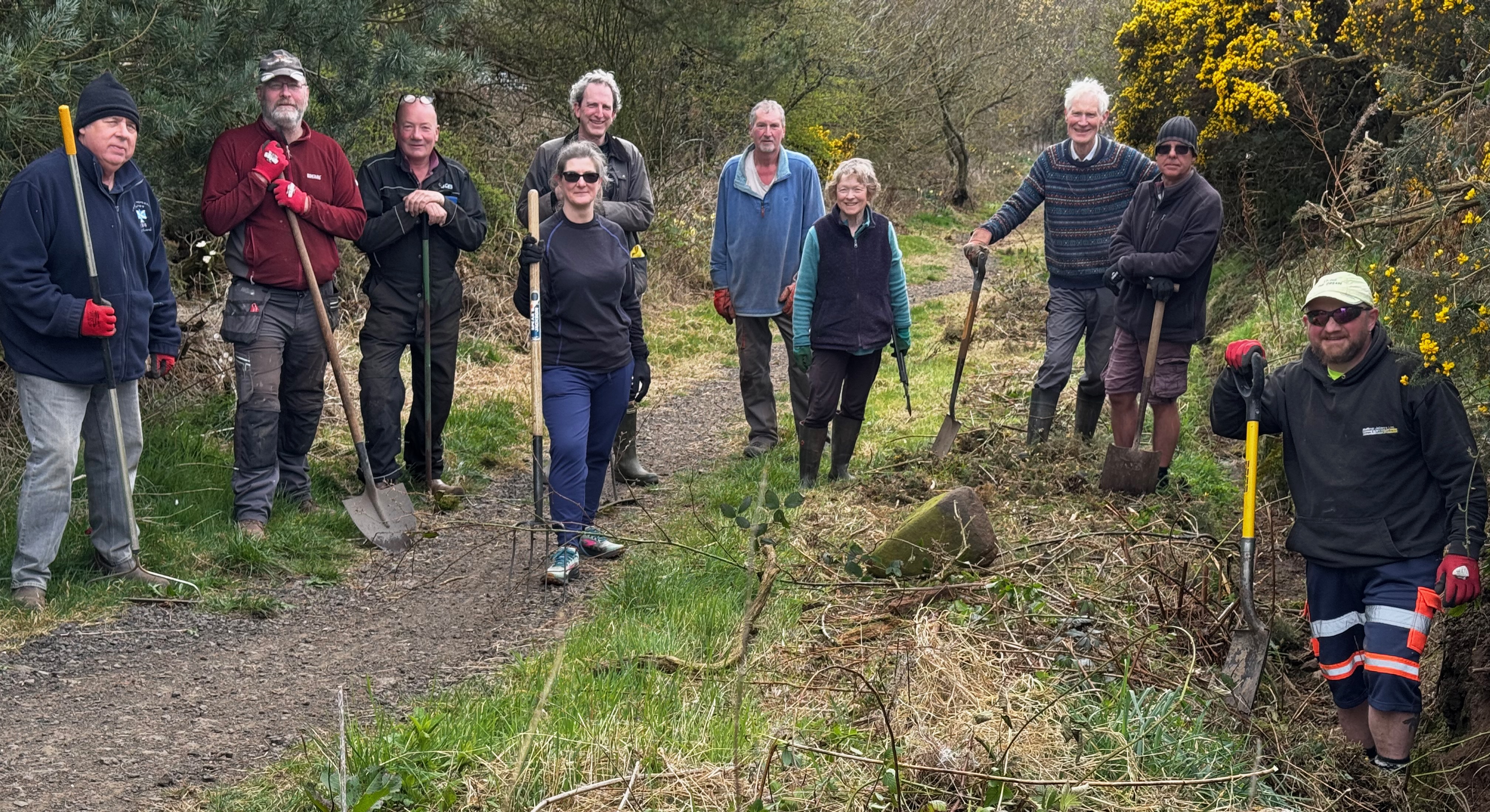Moor Road volunteer works